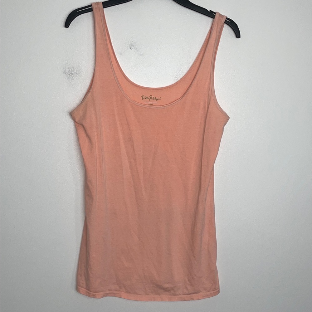 Lilly Pulitzer Coral Camo Tank Top size Large